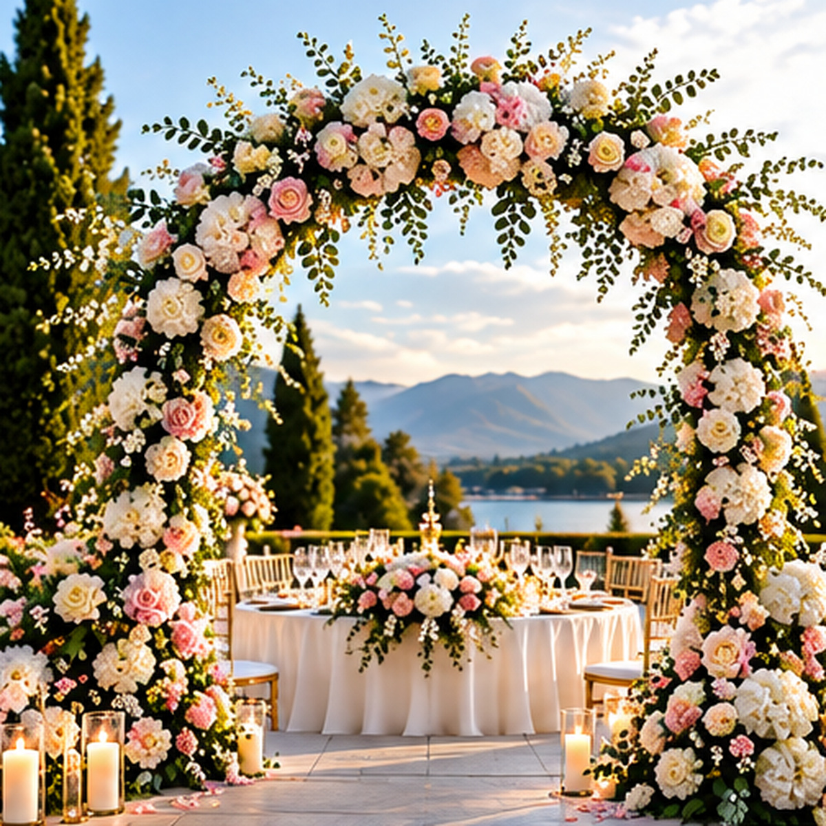 Luxury wedding event décor