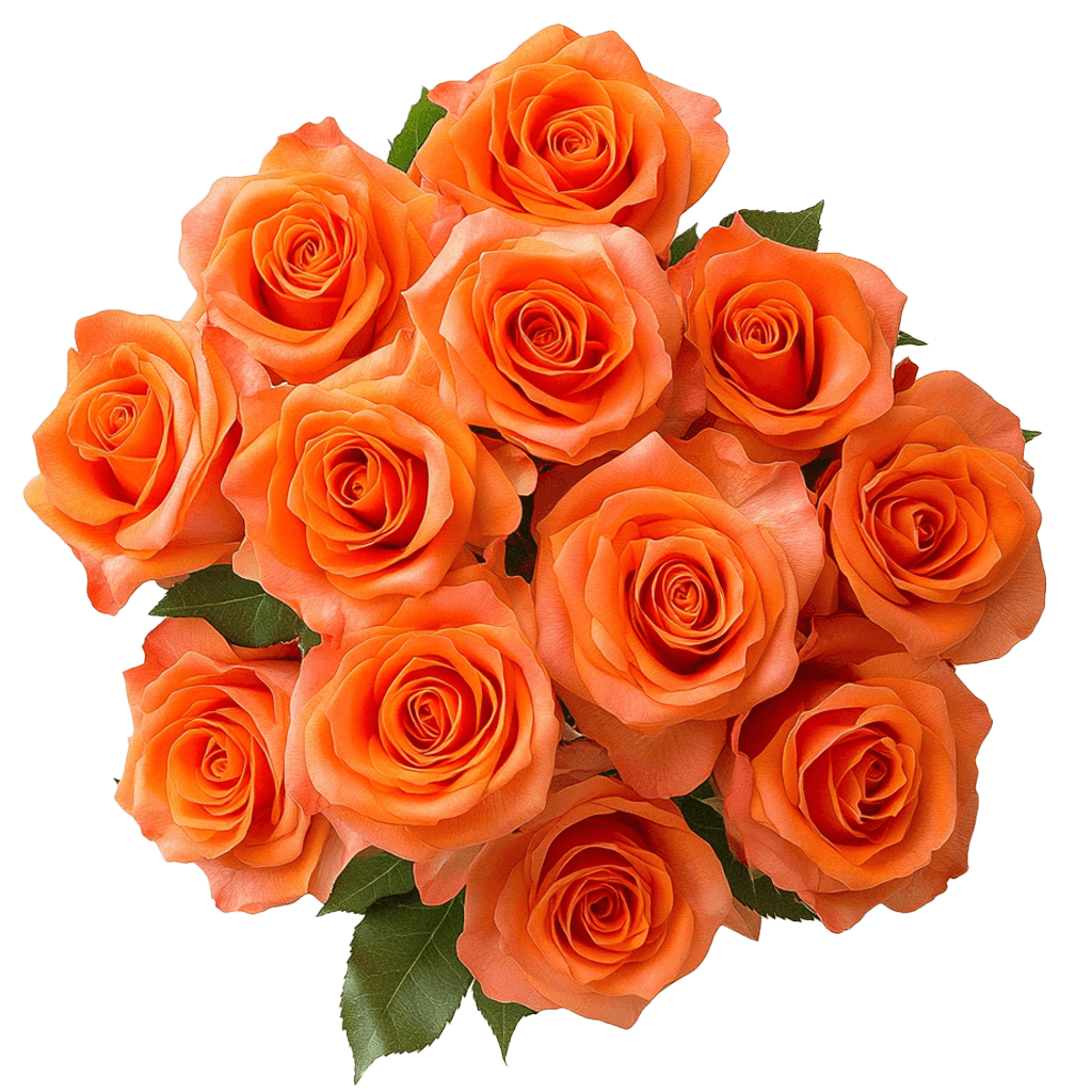Orange Roses Bouquet - Image 2